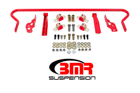 BMR 11-14 S197 Mustang Rear Hollow 25mm Adj. Sway Bar Kit w/ Bushings - Red - SB042R