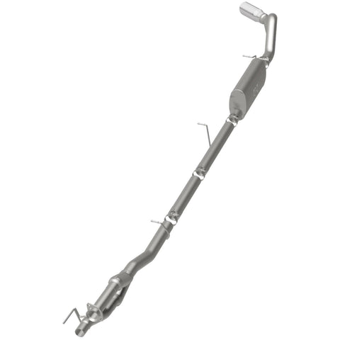 MagnaFlow Sys C/B 11-15 Ford Super Duty F250 6.2L EC CC, SS 3.5in Single Rear Pass Side Ext 5in Tip - 19174