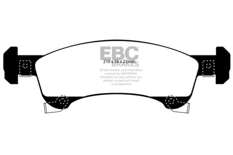 EBC 02-06 Ford Expedition 4.6 4WD Extra Duty Front Brake Pads - ED91651