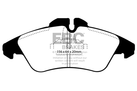 EBC 02-05 Freightliner Sprinter 2500 Bosch Rear Ultimax2 Front Brake Pads - UD1177