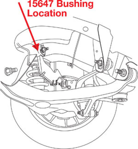 SPC Performance 07-17 GMC Acadia Rear UCA xAxis Sealed Flex Joint Bushing - 15647