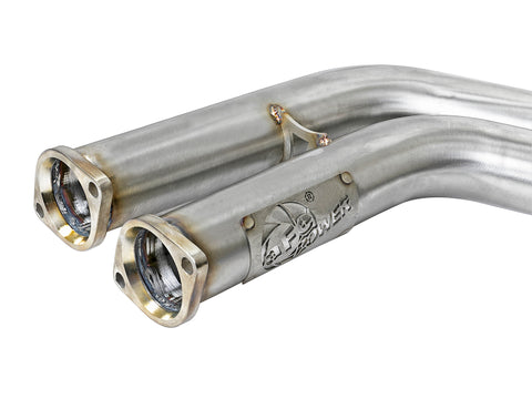 aFe Twisted Steel HDR X-Pipe SS-304 01-06 BMW M3 3.2L S54 - 48-36324