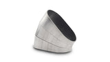 Vibrant Horizontal 304 SS Oval Pie Cuts 4.0in OD Tight 45 Degree Elbow - Bag of 3 - 13590