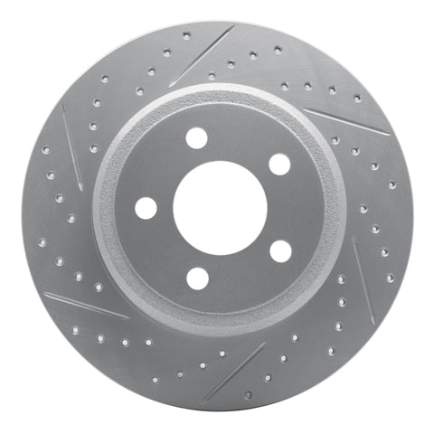 R1 16-18 Mazda Cx-3 Rear Left Drilled & Slotted Geo-Carbon Rotor - 830-80075L