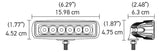 Hella Value Fit Mini 6in LED Light Bar - Flood Beam Pedestal - 357203001