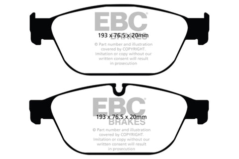 EBC 11-12 Audi A8 Quattro 3.0 Supercharged Yellowstuff Front Brake Pads - DP42087R