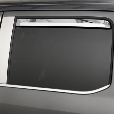 Putco 17-20 Ford SuperDuty - Crew Cab (Set of 4) Element Chrome Window Visors - 480065