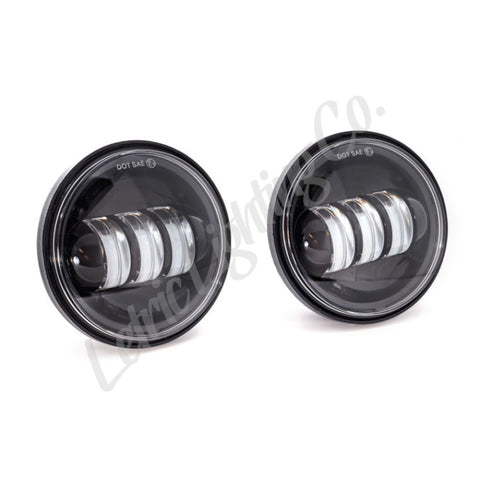 Letric Lighting 4.5in Led Passing Lamps Blk - LLC-ILPL-B