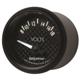 Autometer GT Series 52mm Short Sweep Electronic 8-18 Volts Voltmeter - 8092