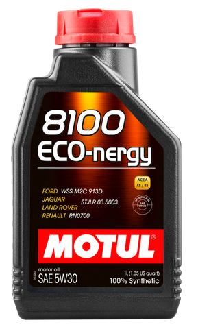 Motul 1L Synthetic Engine Oil 8100 5W30 ECO-NERGY - Ford 913C - 102782