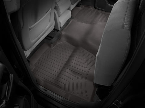 WeatherTech 2014+ Chevy Silverado Rear FloorLiner - Cocoa (Only Fits Double Cab / 1500 Models) - 475423