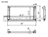 Koyo 13-20 Scion FR-S / Subaru BRZ 2.0L / 22+ Toyota GR86 / Subaru BRZ 2.4L (MT/AT) Radiator - VH012664N