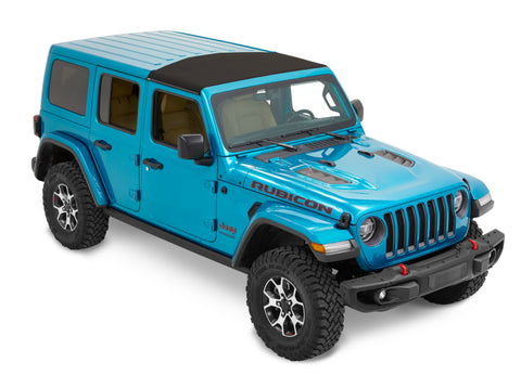 Bestop 20-26 Jeep Gladiator / 18-26 Wrangler JL Sunrider For Hardtop (Premium Black Twill) - 52454-17