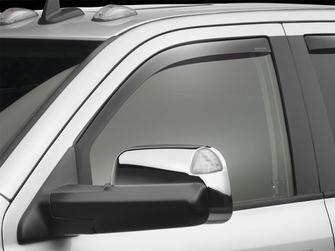 WeatherTech 09+ Dodge Ram 1500 Front Side Window Deflectors - Dark Smoke - 80503