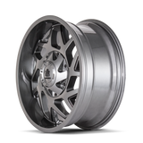 Mayhem 8106 Hatchet 20x10 / 5x139.7 BP / -19mm Offset / 110mm Hub Gloss Gunmetal w/ Black Wheel - 8106-2197GB