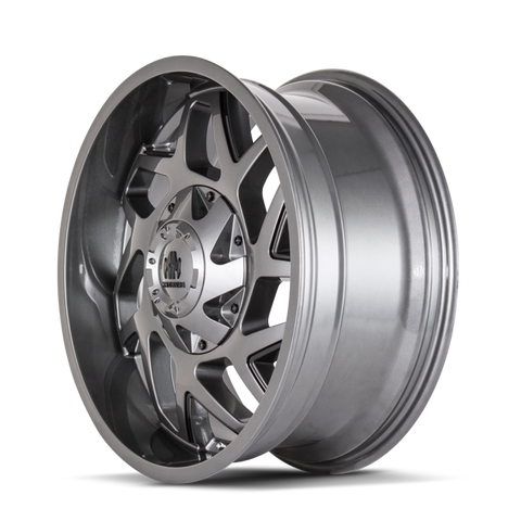 Mayhem 8106 Hatchet 20x10 / 5x139.7 BP / -19mm Offset / 110mm Hub Gloss Gunmetal w/ Black Wheel - 8106-2197GB