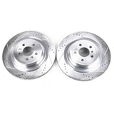 Power Stop 13-16 Mercedes-Benz GL350 Rear Evolution Drilled & Slotted Rotors - Pair - EBR1600XPR