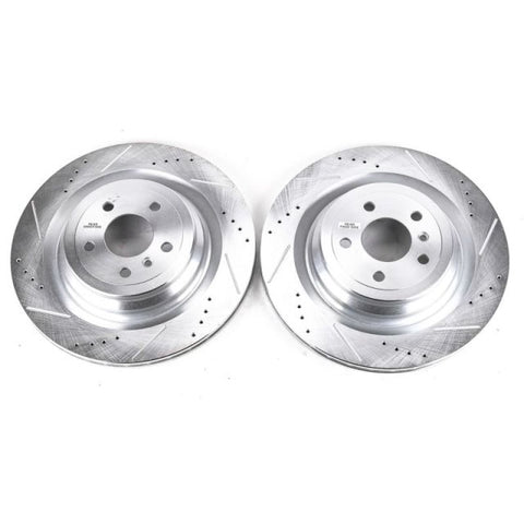 Power Stop 13-16 Mercedes-Benz GL350 Rear Evolution Drilled & Slotted Rotors - Pair - EBR1600XPR