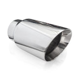 Stainless Works Conical Double Wall Slash Cut Exhaust Tip - 4in Body 3in Inlet - 799300