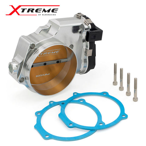 BLOX Racing 2015+ Dodge Hellcat / Jeep Trackhawk 6.2L 105mm Electronic Billet Throttle Body - Silver - BXIM-00255-SI