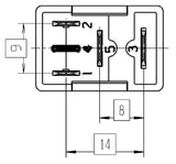 Hella Relay Micro Iso 5 Pole 12V Spst Res - 965453041