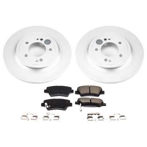 Power Stop 17-18 Kia Sportage Rear Z17 Evolution Geomet Coated Brake Kit - CRK8016