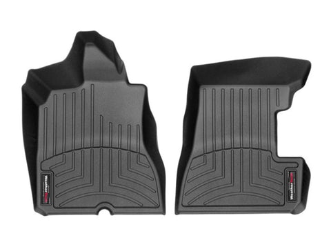 WeatherTech 2016+ Ferrari F12tdf Front FloorLiner - Black (Fits w/ Floor Mounted Fire Extinguisher) - 4410851
