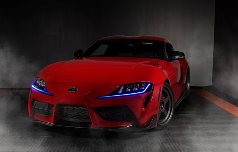 Oracle 20-21 Toyota Supra GR RGB+A Headlight DRL Kit - ColorSHIFT w/ Simple Controller - 1400-504