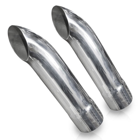 Stainless Works Short Turn Down Tips- 2 1/4in ID Inlet 2 1/4in Body - 7080225