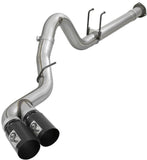 aFe Power 15-16 Ford F250/F350 6.7L Diesel Rebel XD 4in 409 SS DPF-Back Exhaust System - Black Tips - 49-43121-B