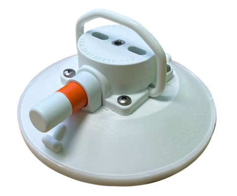 SeaSucker 6in. SeaSucker w/Flat-Top Stainless Steel D-Ring - White - VM1014W-6