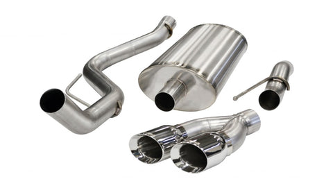 Corsa 11-13 Ford F-150 Raptor 6.2L V8 Polished Sport Cat-Back Exhaust - 14387