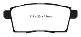 EBC 06-08 Ford Edge 3.5 2WD Redstuff Rear Brake Pads - DP31795C