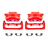 Power Stop 2012 Chrysler 300 Front Red Calipers w/Brackets - Pair - S5016A