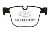 EBC 08-10 BMW M3 4.0 (E90) Redstuff Rear Brake Pads - DP31451C