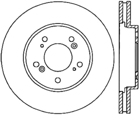 Stoptech 05-10 Honda Odyssey Front Cryo Rotor - 120.40064CRY