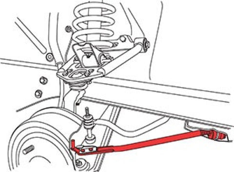 SPC Performance 68-73 Ford Mustang Adj. Caster Rods - 94230