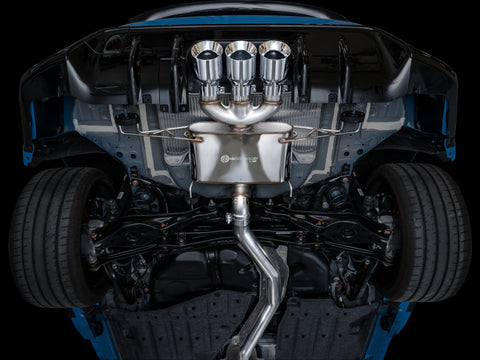 AWE Tuning 2023 Honda Civic Type R FL5 Touring Edition Exhaust w/ Triple Chrome Silver Tips - 3015-52287