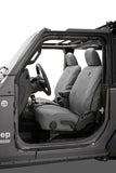 Bestop 20-23 Jeep Gladiator / 18-2023 Wrangler JL 4-Door Front Seat Covers (Charcoal) - 29290-09
