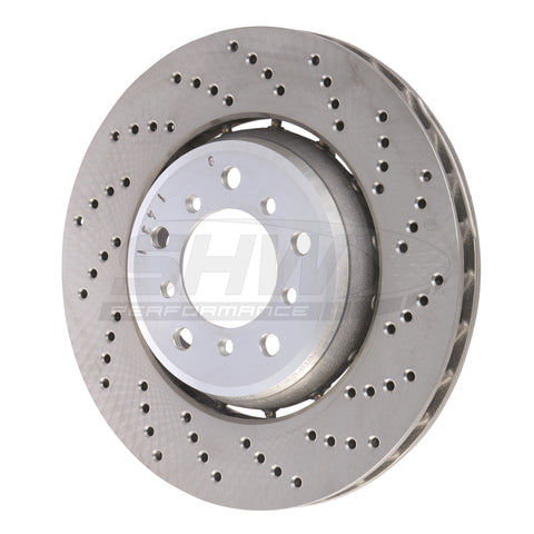 SHW 01-06 BMW M3 3.2L Right Front Drilled Lightweight Brake Rotor (European Model) (34112282802) - BFR42842