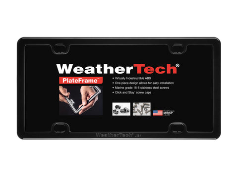 WeatherTech License Plate Frame Kit - Black - 61020
