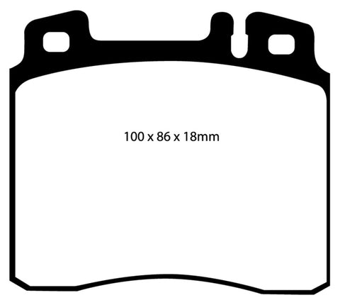 EBC 98-99 Mercedes-Benz CL500 5.0 Redstuff Front Brake Pads - DP3963C