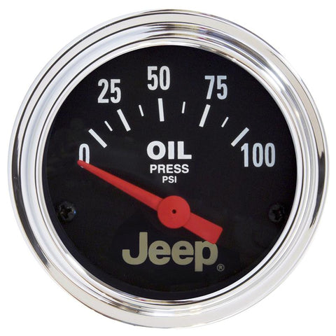 Autometer Jeep 52mm 0-100 PSI Short Sweep Electronic Oil Pressure Gauge - 880240