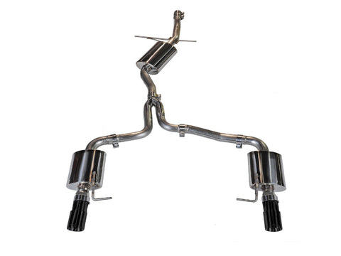 AWE Tuning Audi B8 A4 Touring Edition Exhaust - Dual Outlet Diamond Black Tips - 3015-33022
