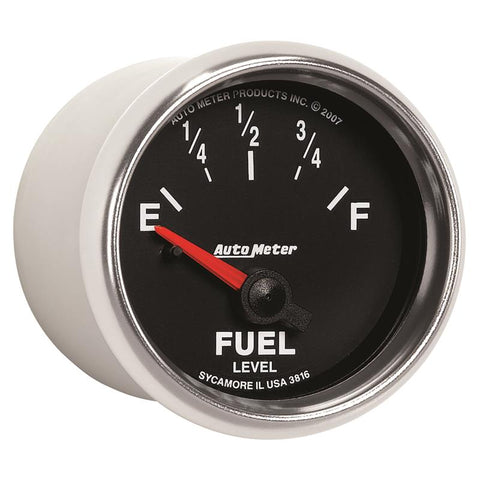 AutoMeter Gauge Fuel Level 2-1/16in. 240 Ohm(e) to 33 Ohm(f) Elec Gs - 3816