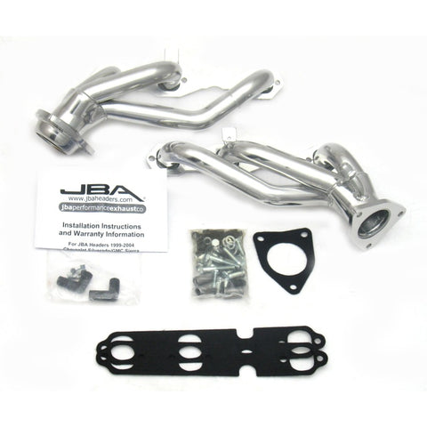 JBA 99-02 GM Truck 4.3L V6 w/o A.I.R. Injection 1-1/2in Primary Silver Ctd Cat4Ward Header - 1842S-2JS