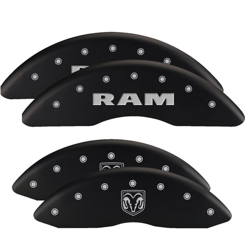 MGP 4 Caliper Covers Engraved Front & Rear MOPAR Yellow finish black ch - 12088SMOPYL
