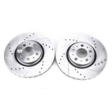 Power Stop 08-09 Volvo S60 Front Evolution Drilled & Slotted Rotors - Pair - EBR893XPR