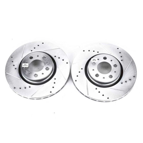 Power Stop 08-09 Volvo S60 Front Evolution Drilled & Slotted Rotors - Pair - EBR893XPR