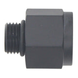 DeatschWerks 6AN ORB Male to M18 X 1.5 Metric Female (Incl O-Ring) - Anodized Matte Black - 6-02-0605-B